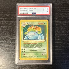 1999 Pokemon Base Set Venusaur Holo 15/102 PSA 6 Graded Holo Rare picture