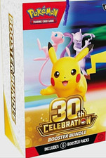 Pokémon 30th Celebration Pokémon TCG Booster Bundle Box - 6 Packs Pikachu picture