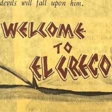 Original Vintage 1980s El Greco Greek Cuisine Restaurant Menu picture