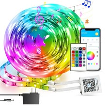 100Ft LED Strip Lights, Smart Light with App Remote Control, RGB LED Lights for picture