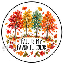 FALL IS MY FAVORITE COLOR TREES ENVELOPE SEALS LABELS STICKERS PARTY FAVORS picture