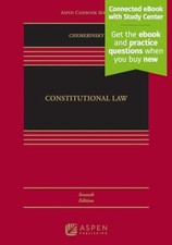 Constitutional Law: [Connected - Hardcover, by Erwin Chemerinsky - Acceptable f picture