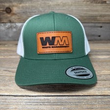 Waste Management leather patch Trucker hat picture