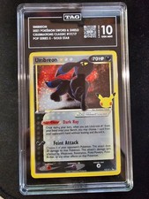 Pokemon 2021 Umbreon Gold Star 17 Celebrations Classic Collection GEM MT TAG 10 picture