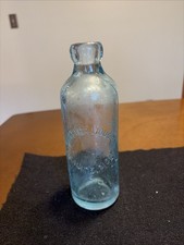 Rare 1880s Antique Montana Liquor Co Granite Silver Ghost Town Blob Top Bottle picture