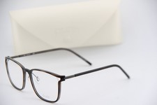 NEW PURE BY AIRLOCK 2000 215 HAVANA GUNMETAL AUTHENTIC EYEGLASSES 53-17 picture