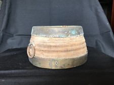 Antique primitive grains measuring scoop cup wooden bowl n single piece wood b12 picture