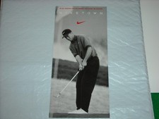 1996 Tiger Woods Niketown Nike Promo Card IN USED CONDITION -*WITH WEAR*-READ picture