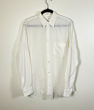 COMME des GARÇONS SHIRT Floral Glitter White Dress Shirt  M picture