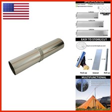 DANCHEL OUTDOOR Roll Up Titanium Stove Pipe Ultralight,Camping Wood Stove picture