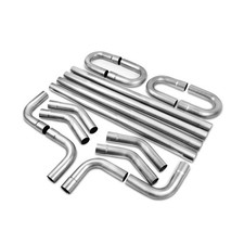 2.5'' Custom Exhaust Kit Universal Mild Steel Tubing 16 Gauge Mandrel Bend Pi... picture