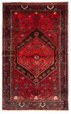 Vintage Traditional Hand-Knotted Area Rug 4'5