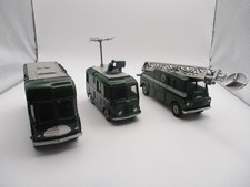 DINKY SUPERTOYS 967G BBC-TV  CONTROL ROOM, 968 CAMERA TRUCK, 969 MAST TRUCK. NM picture