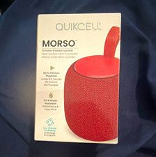 Quikcell Morso Wireless Portable Speaker Red TWS Water Resistant picture