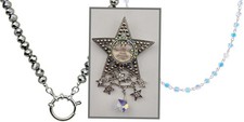 Kirks Folly LEGACY Goddess Seaview Moon Starshine Pin Pendant &2 Necklaces #63 picture