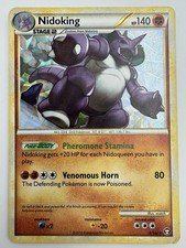 Nidoking 6/102 Triumphant Cracked Ice Holo Rare EN Pokemon TCG 140 HP picture
