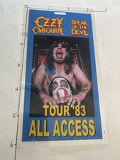 Ozzy Osbourne Commemorative Speak Of The Devil  1982–83 All Access Pass picture