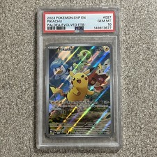 2023 POKEMON SVP EN-SV BLACK STAR PROMO #027 PIKACHU GEM MINT PSA 10 picture