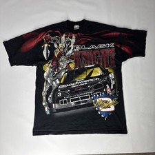 Vintage Rare Dale Earnhardt Black Knight Nascar Racing All Over Print Shirt xl picture
