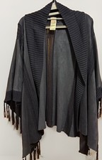 Chico’s Open-Front Cardigan Wrap with Fringe  picture