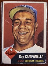 1953 Topps Roy Campanella🔥POOR⚾️Iconic Vintage⭐️Brooklyn Dodgers🇺🇸 picture