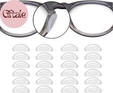 1.0Mm Eyeglass Nose Pads 20 Pairs Stick on Silicone Anti-Slip Adhesive Nose Pads picture