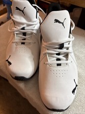PUMA Men's Viz Runner Nubuck Cross Training Shoe White/Black Out Of Box… picture