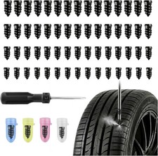 2026 Upgraded 60PCS Screw in Tire Plugs Self Service Tire Plugs Kit with Screwdr picture