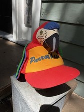 Vintage 1993 Parrot Head Novelty Snap Back Trucker Hat picture