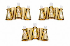MOET CHANDON CHAMPAGNE GOLD SIPPERS FOR MINI SPLIT 187ml BOTTLES x 15 New picture