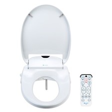 Brondell ROUND Swash 1000 Electric Advanced Bidet Toilet Seat White Open Box picture