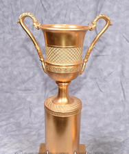 Bronze Gilded Amphora Cup Foyer Empire Decor Campana Vase Trophy Art Mantel URN picture