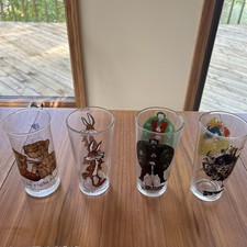 Vintage 1976 Pepsi Super Series Super Heroes /ET Drinking Glass DC Lot Of 4 USA picture