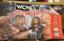 WCW Vs NWO Revenge Nintendo N64 5ft Flag Banner Poster 1998 64 THQ WWF WWE Hogan picture