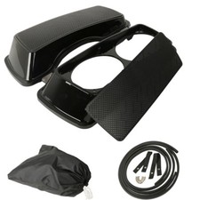 Dual 6x9 Speaker Lids Fit For Harley Touring Saddlebag Street Road Glide 93-13 picture