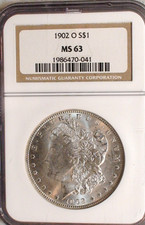 1902 O Morgan Dollar NGC MS63 UNCIRCULATED $1 Coin BUY IT NOW picture
