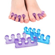 2pcs (1pair)Soft Silicone Finger Toe Separator Soft-Silicon 5 Colors Flexible F picture