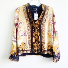 CITRON of Santa Monica reversible long sleeve kimono style light jacket XS NWT picture