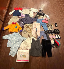 American Girl Doll Clothing & Accessories Lot w/ Shoes & Hangers picture