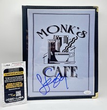 Jerry Seinfeld Signed Monk’s Cafe Full Size Menu Replica Autographed JSA COA picture