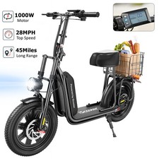 1000W Electric Scooter With Seat APP Commuter E-Scooter Max. 45Miles Range 28MPH picture