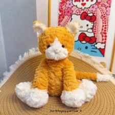 Jellycat Ultra soft plush style Fuddlewuddle Ginger Cat accompany Plush toys 9in picture