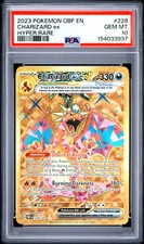 2023 POKEMON OBF EN-OBSIDIAN FLAMES HYPER RARE #228 CHARIZARD EX PSA 10 picture