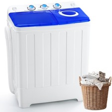 Clickoods 28lbs Portable Washing Machine  Twin Tub Washer Compact picture