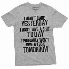 Men's Funny Sarcastic Shirt With Saying Rude Offensive Tee Birthday Gift Shirt picture