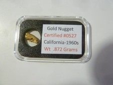 Genuine Gold Nuggets in Assay Very attractive .872 Gram picture