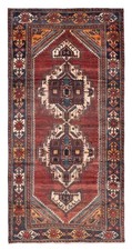 Vintage Traditional Hand-Knotted Area Rug 4'10