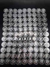 Lot 50 x Pure .999 Fine Silver Rounds Premium New Bullion Estate Coin Design 🔥 picture