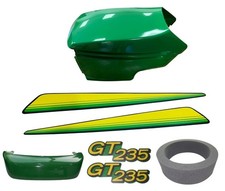 New Upper&Lower Hood/Bumper/Foam Isolator/LH&RH Stickers Fits JohnDeere GT235 UP picture