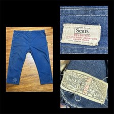 Sears Roebuck 1950’s 1960’s “Denim” Work Pants 56” X 30” picture